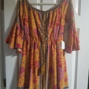 On/off shoulder romper